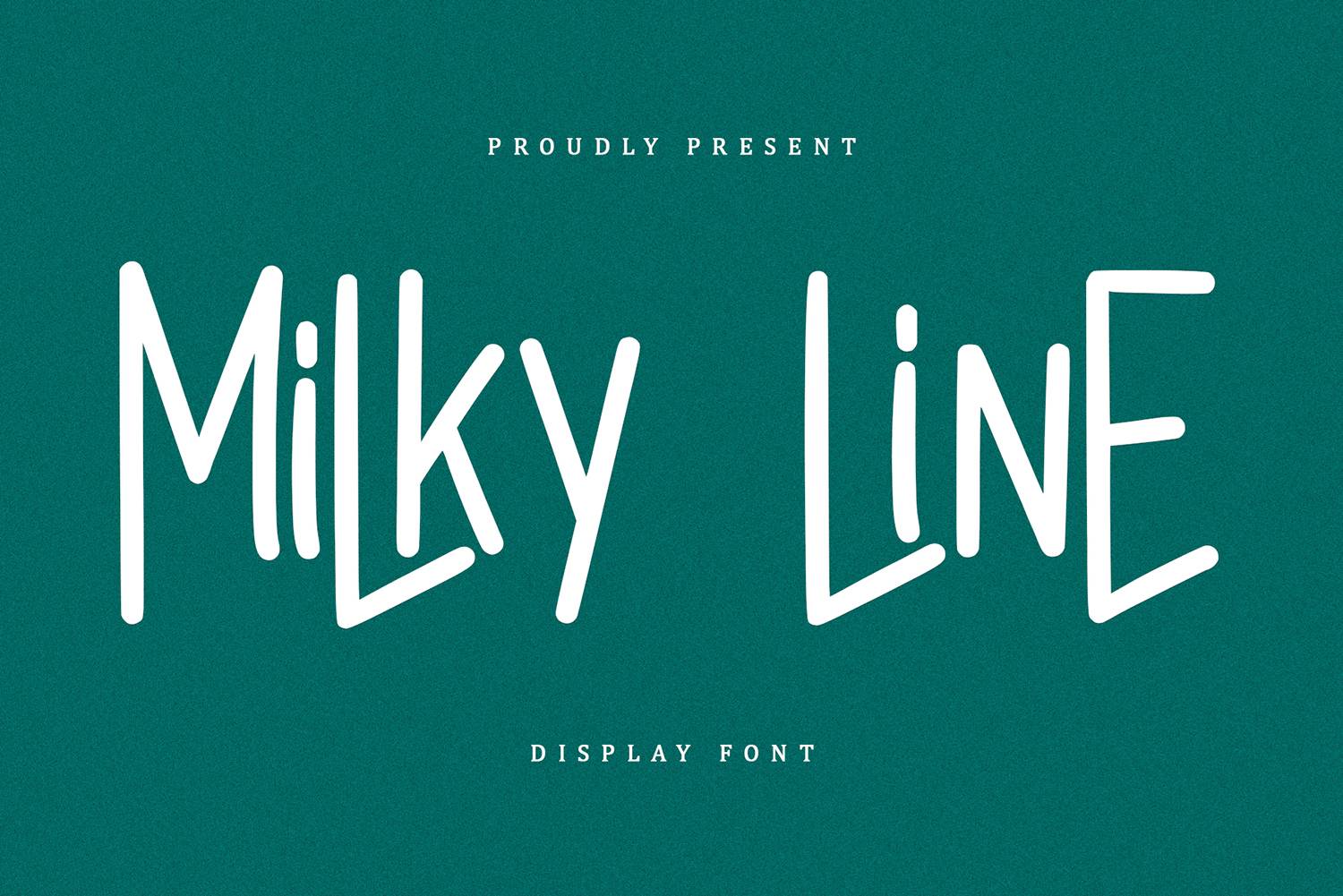 Milky Line Font sample