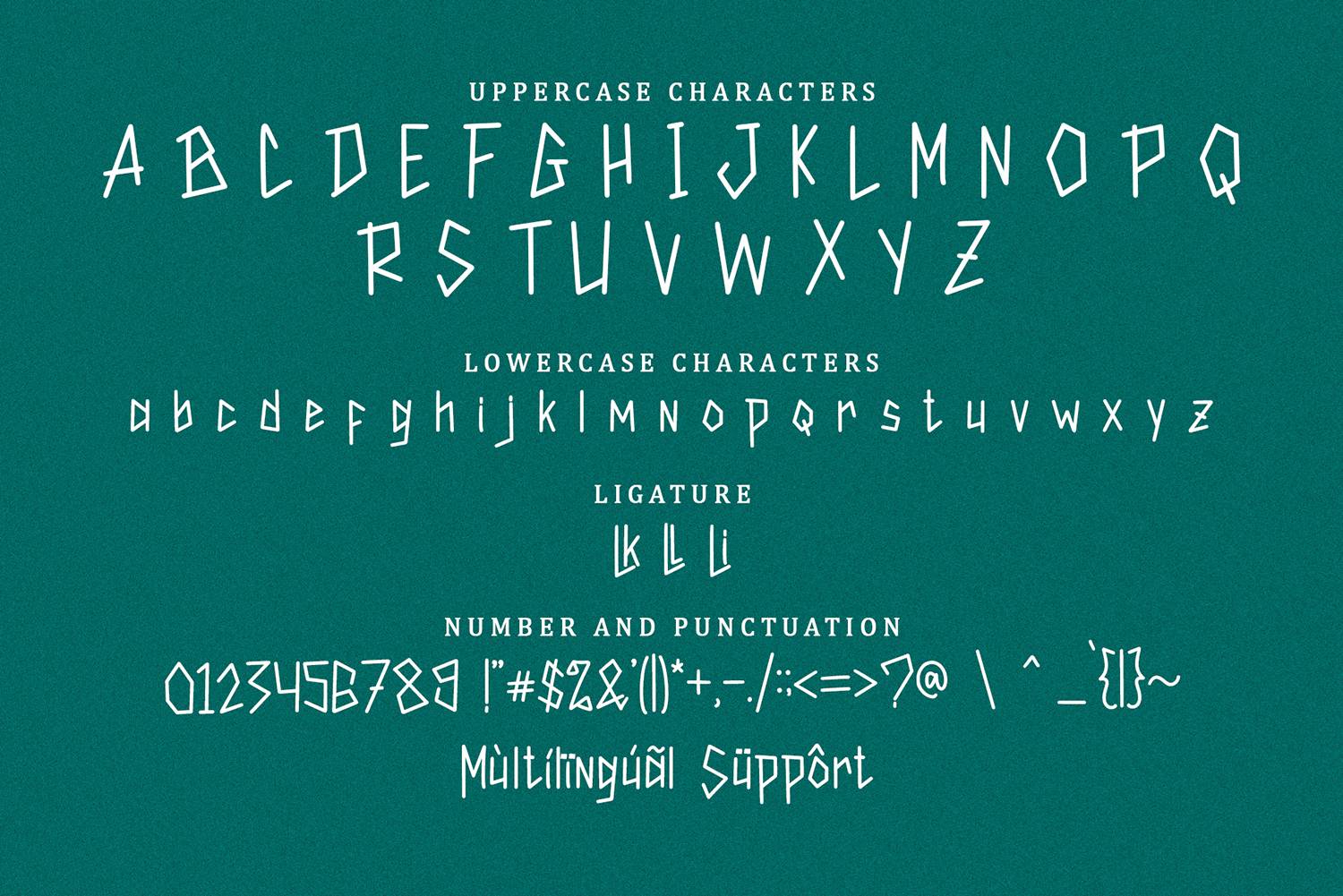 Milky Line Font sample