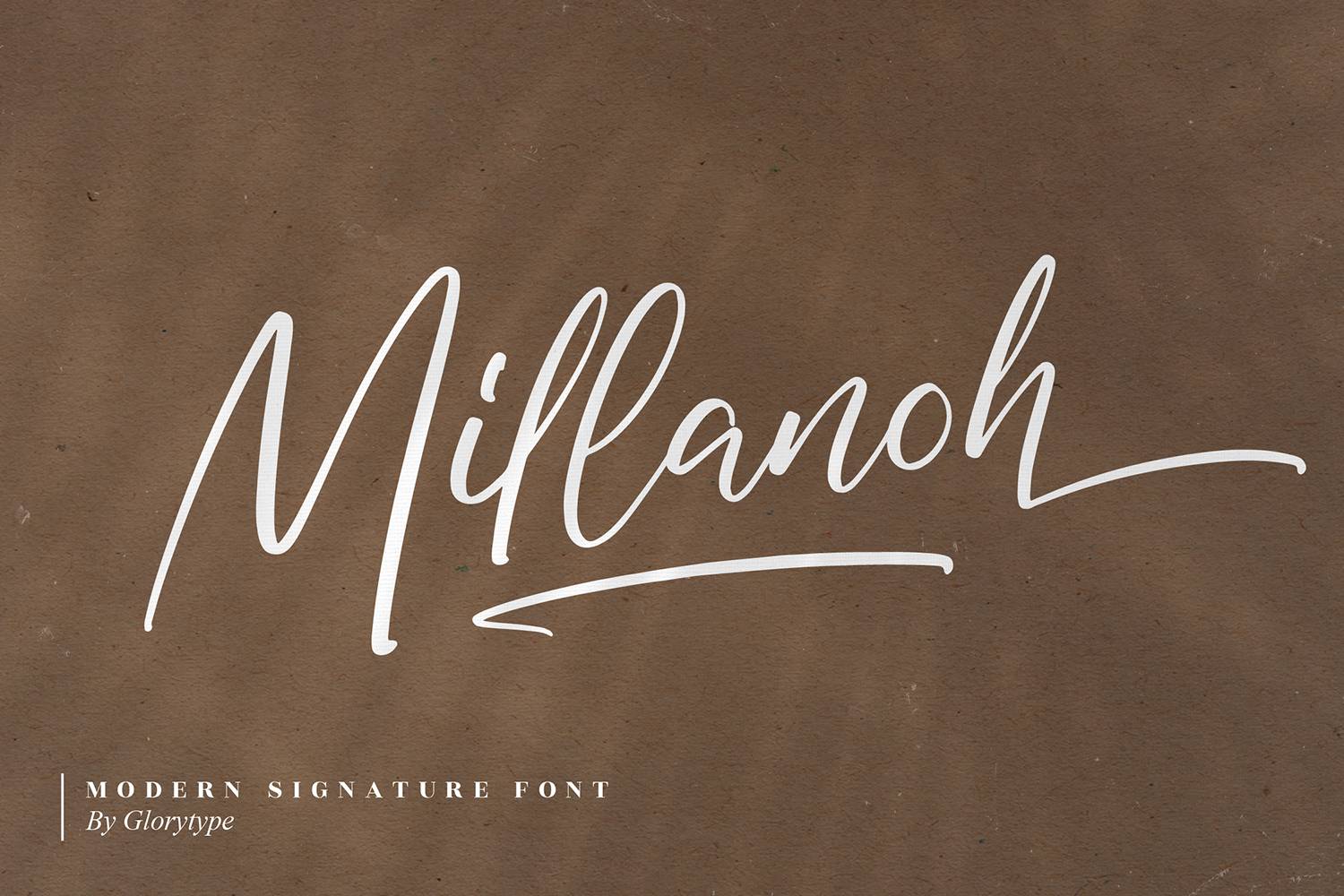 Millanoh Font sample