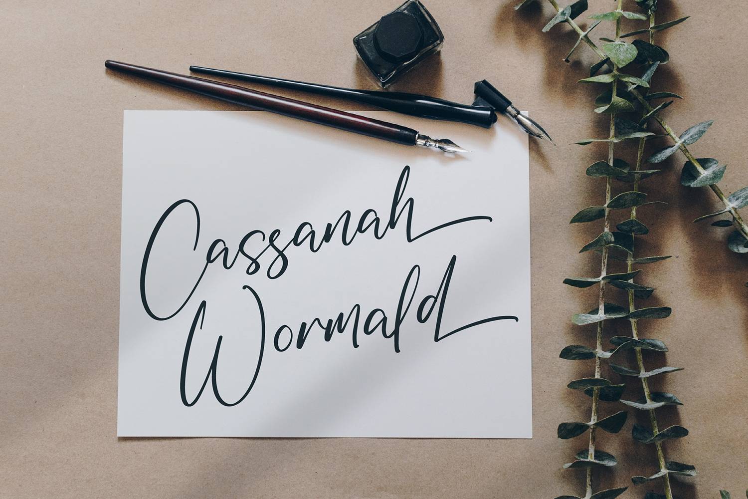 Millanoh Font sample