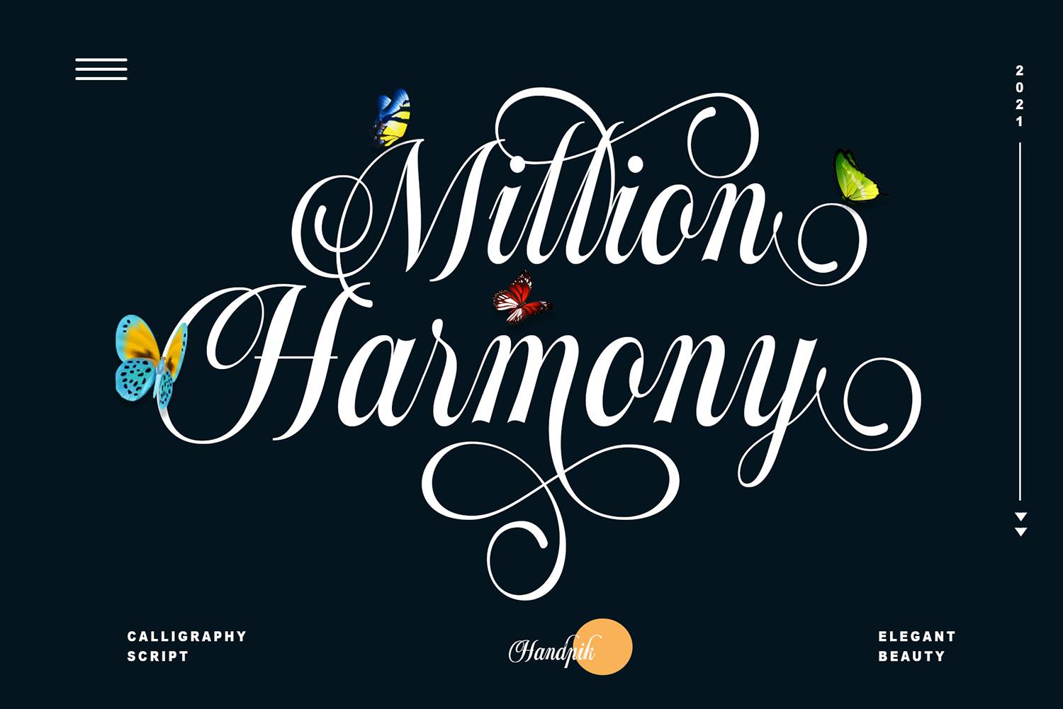 Million Harmony Font sample