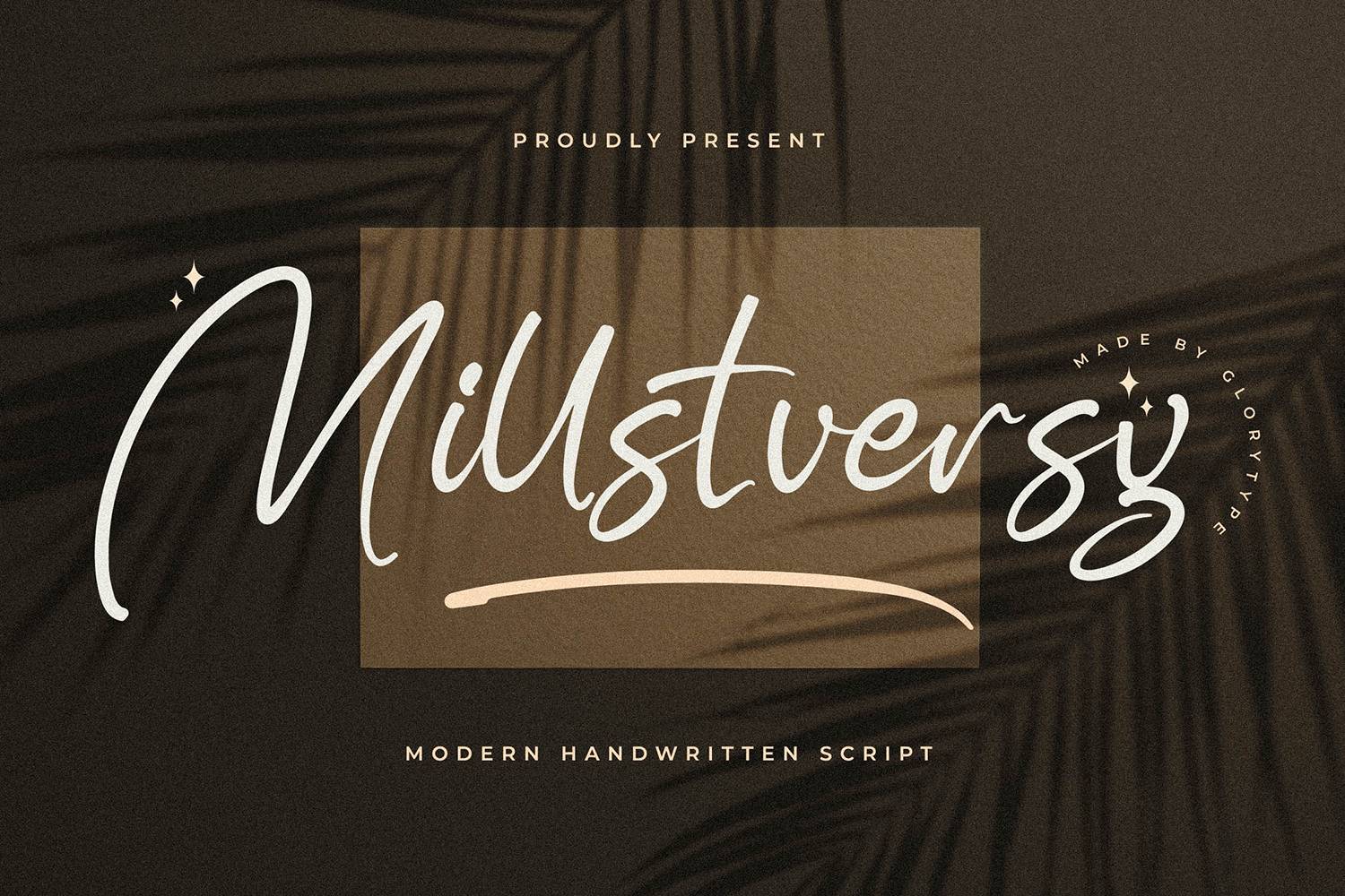 Millstversy Font sample