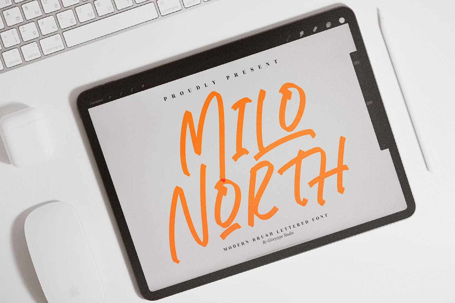 Milo North Font sample