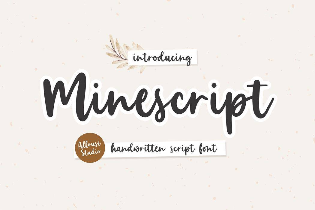 Minescript Font sample