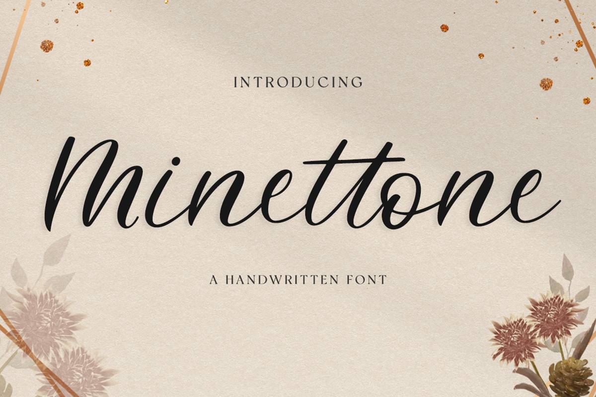 Minettone Font sample