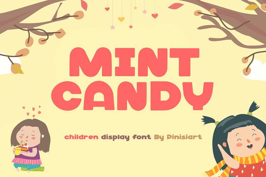 Mint Candy Font sample