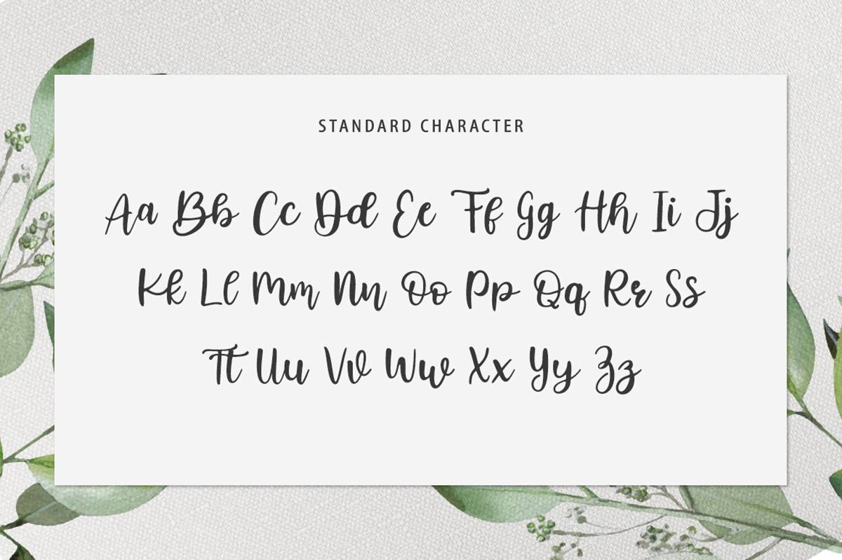 Mirabella Script Font sample