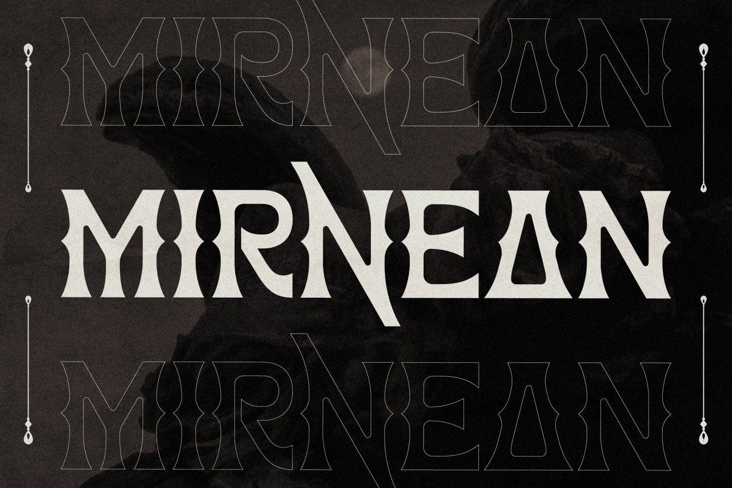 Mirnean Font sample