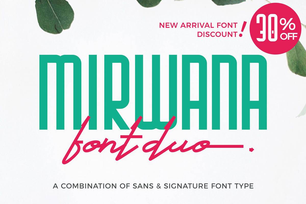 Mirwana Font sample