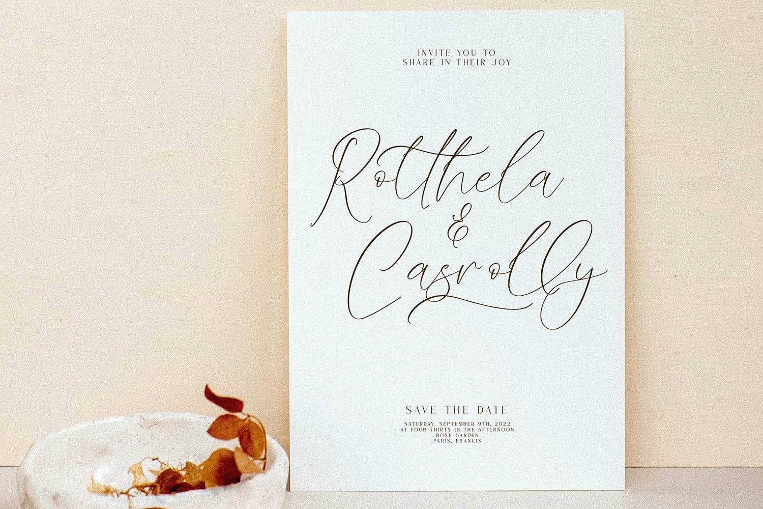 Misbotty Font sample