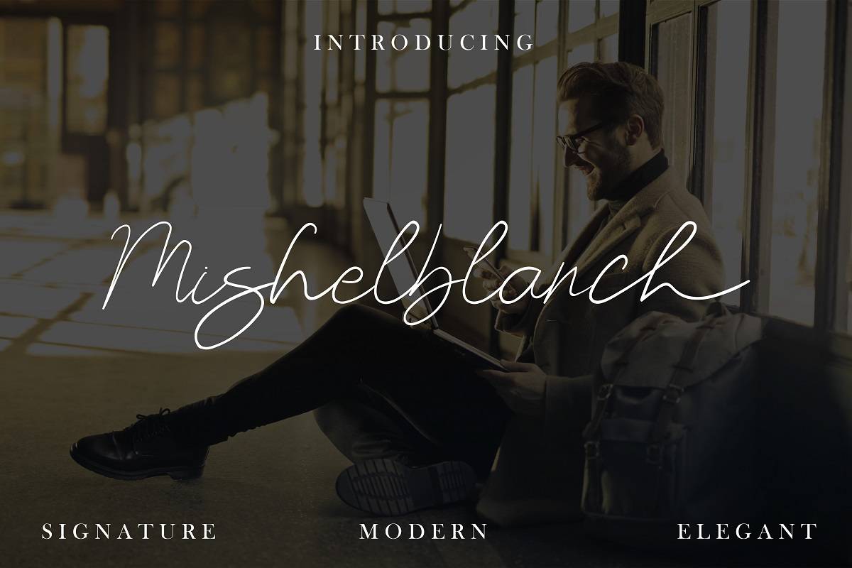 Mishelblanch Font sample