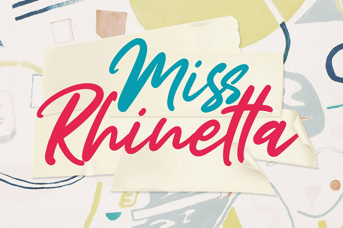 Miss Rhinetta Font sample