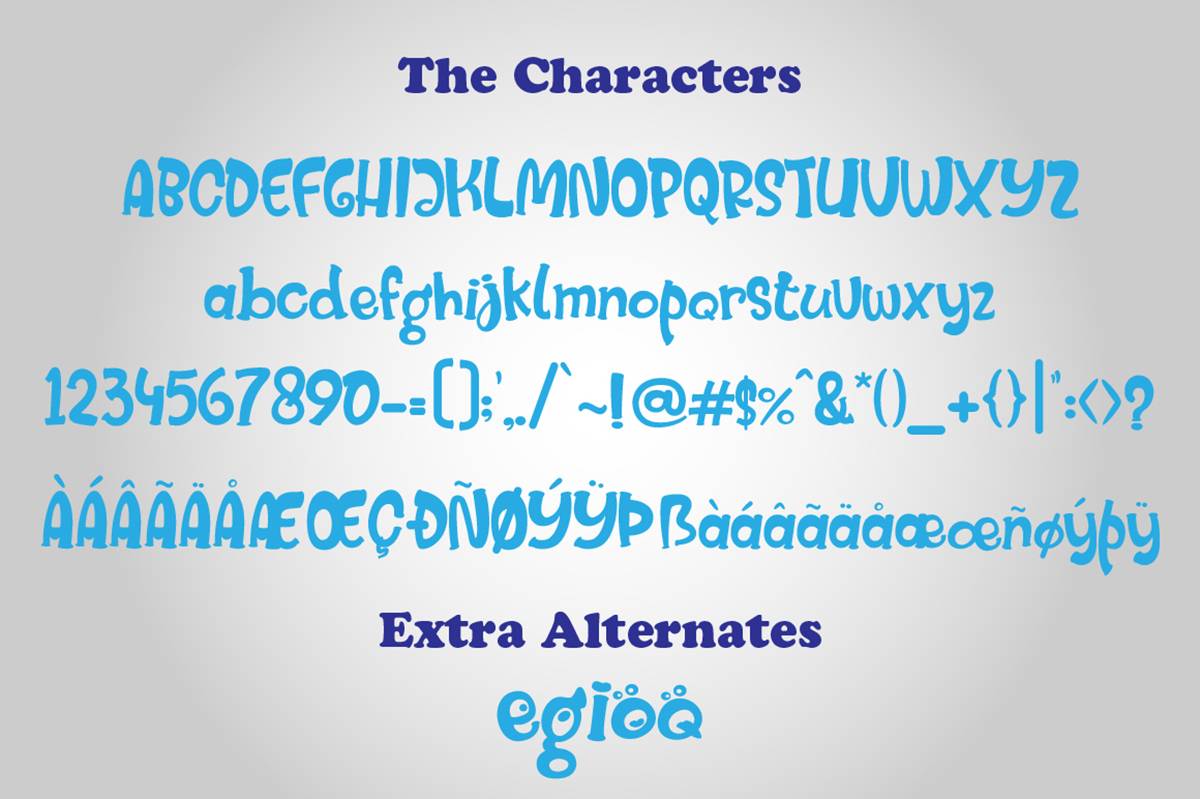 Mister Froggie Font sample