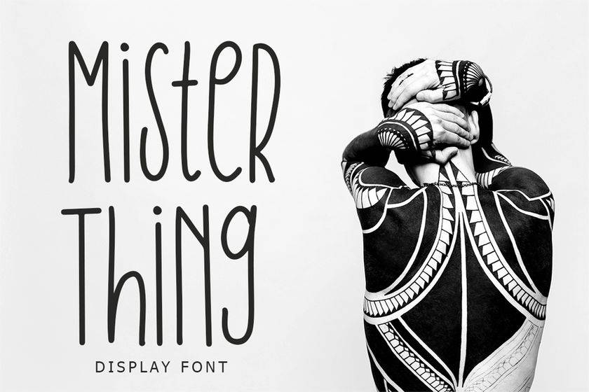 Mister Thing Font sample