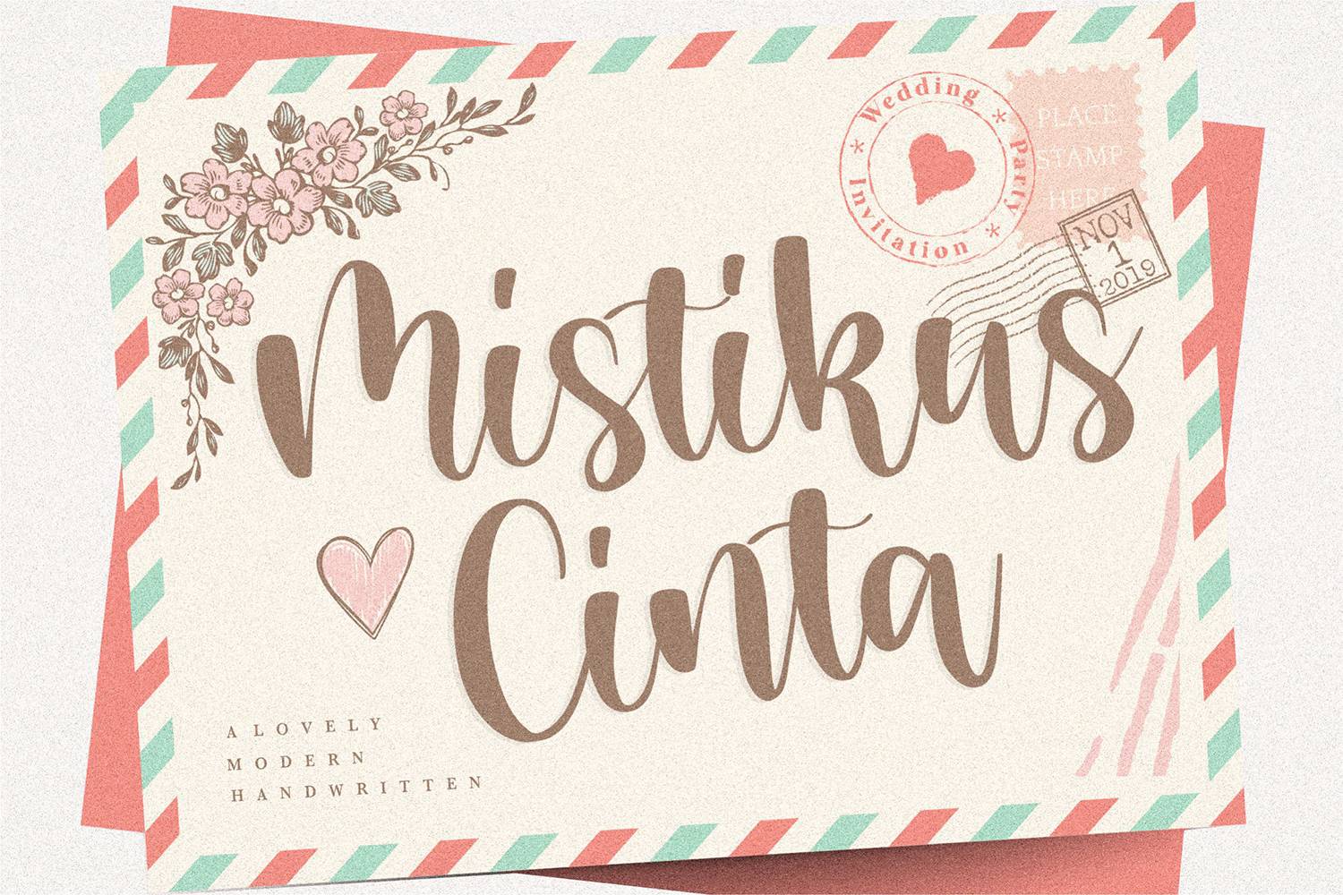 Mistikus Cinta Font sample