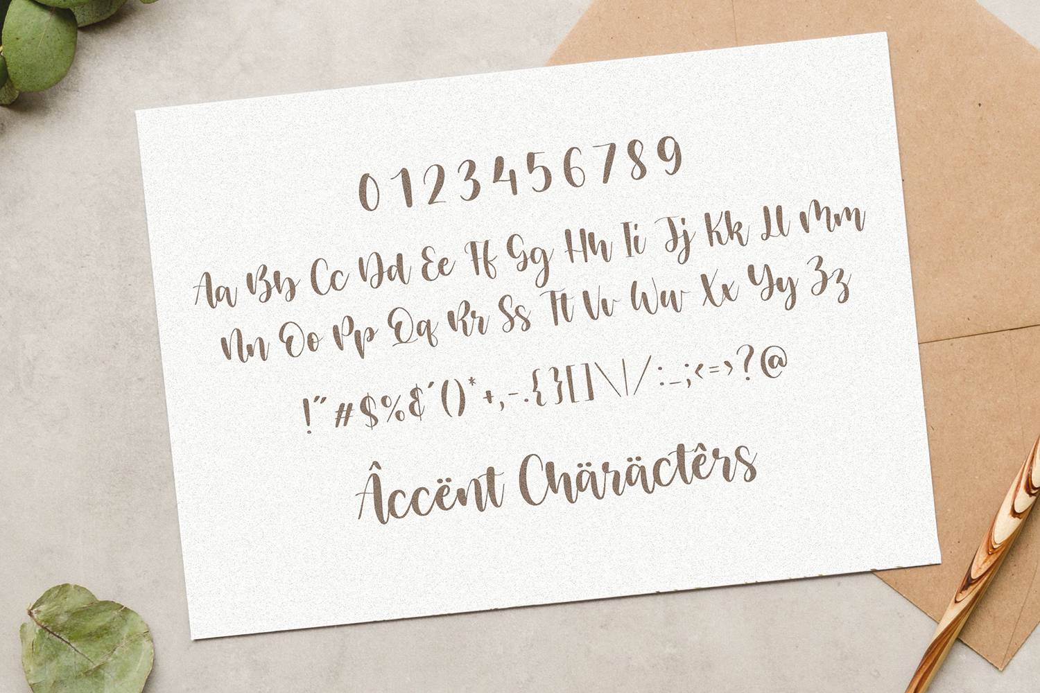 Mistikus Cinta Font sample
