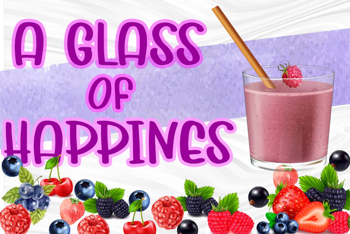 Mix Berries Font sample