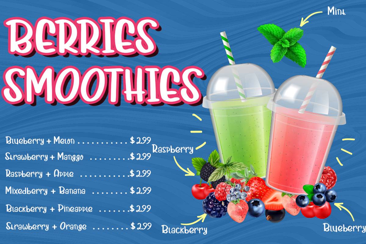 Mix Berries Font sample