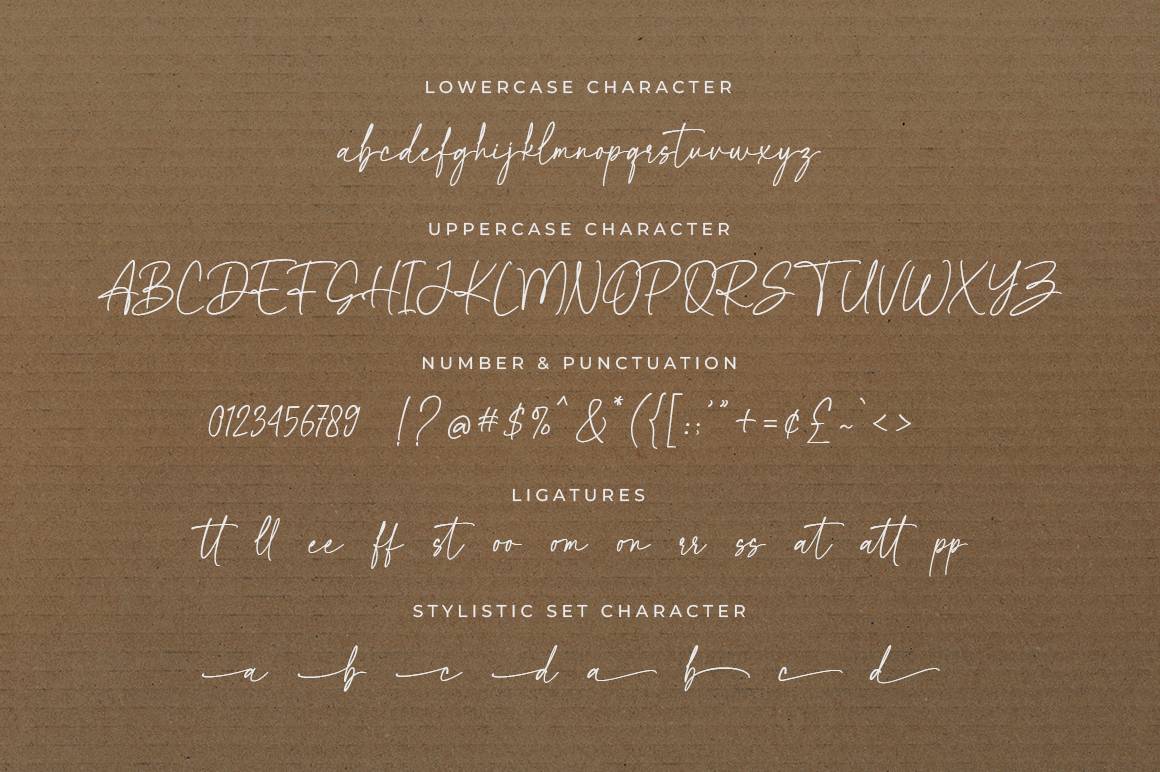 Mixed Feelings Font sample