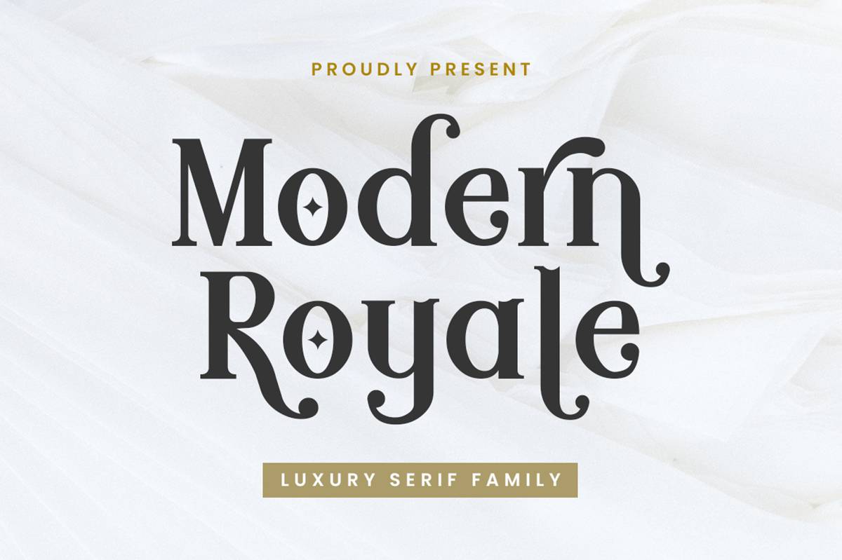 Modern Royale Font sample
