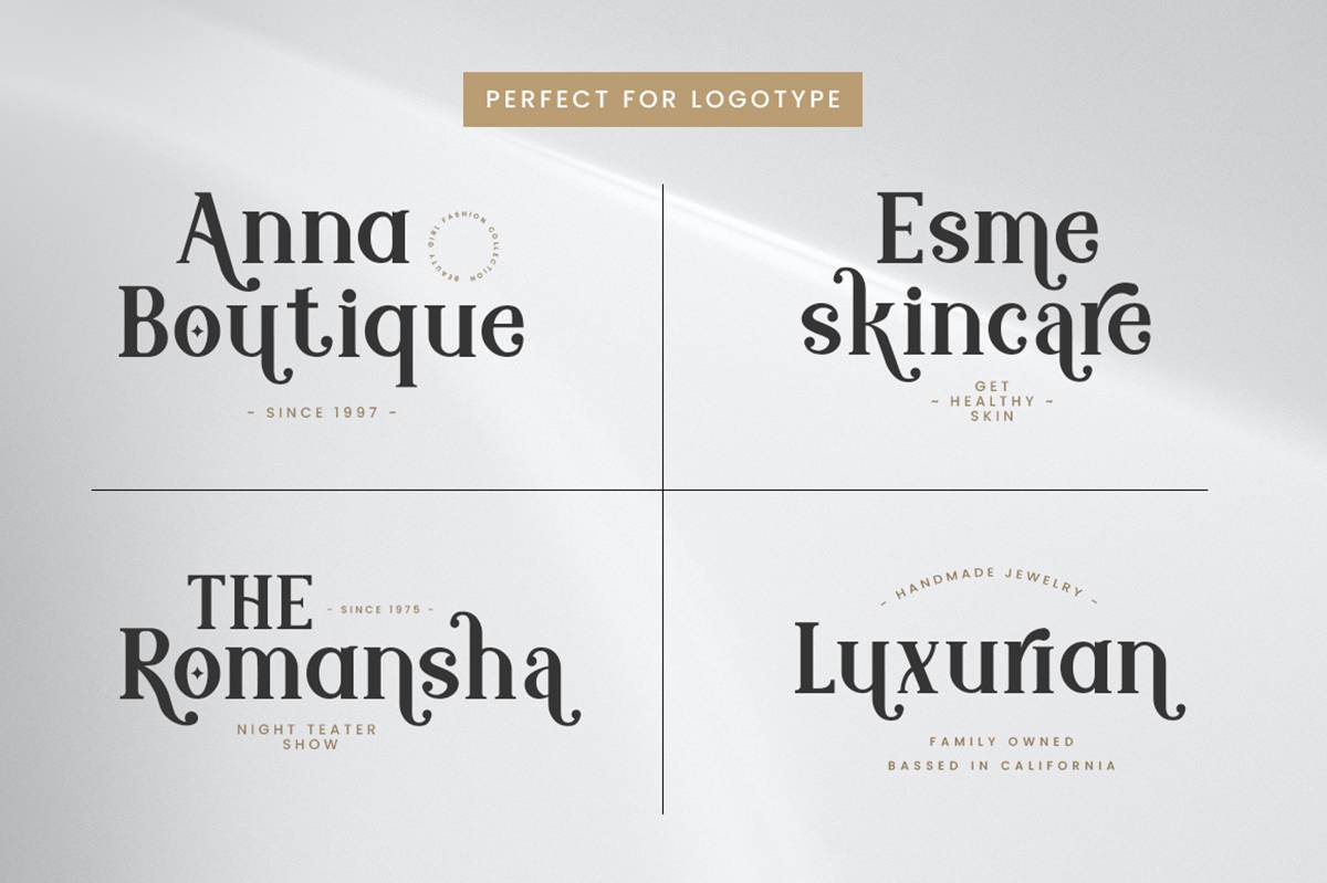 Modern Royale Font sample
