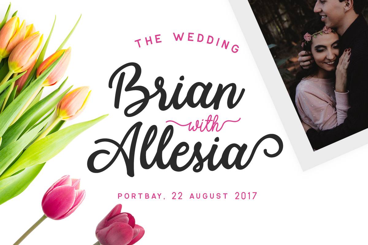 Modesta Script Font sample