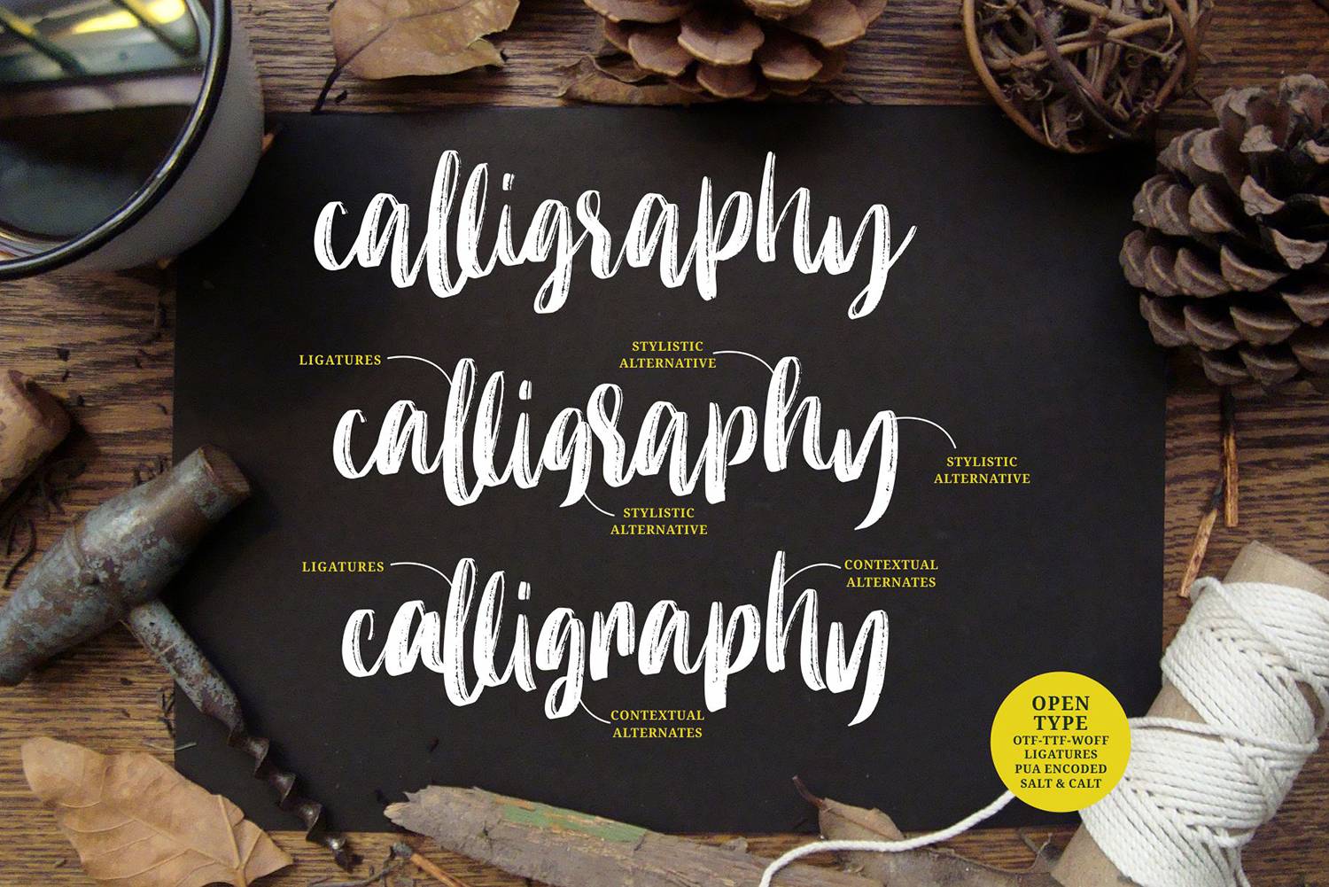 Molliquam Font sample