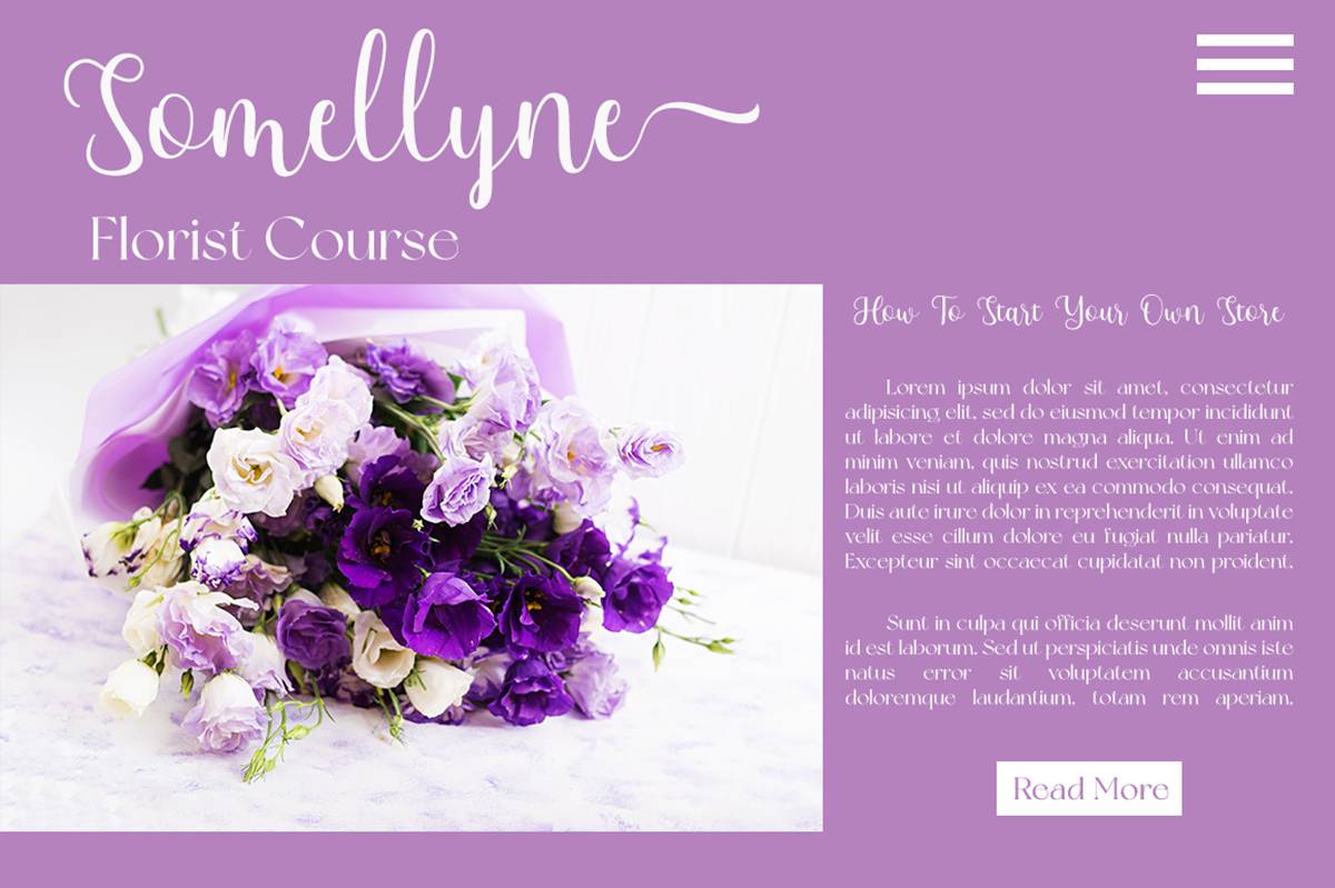 Molynesa Font sample