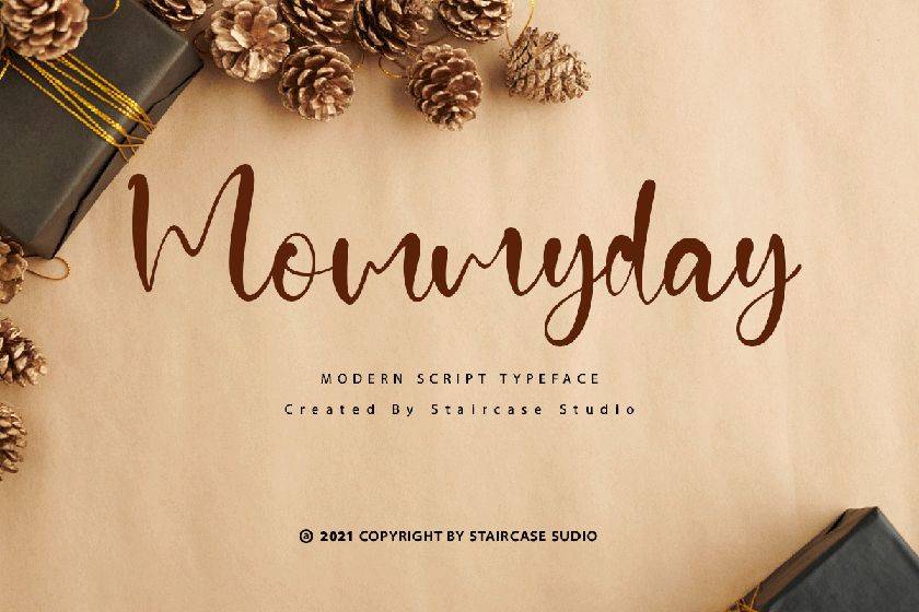 Mommyday Font sample