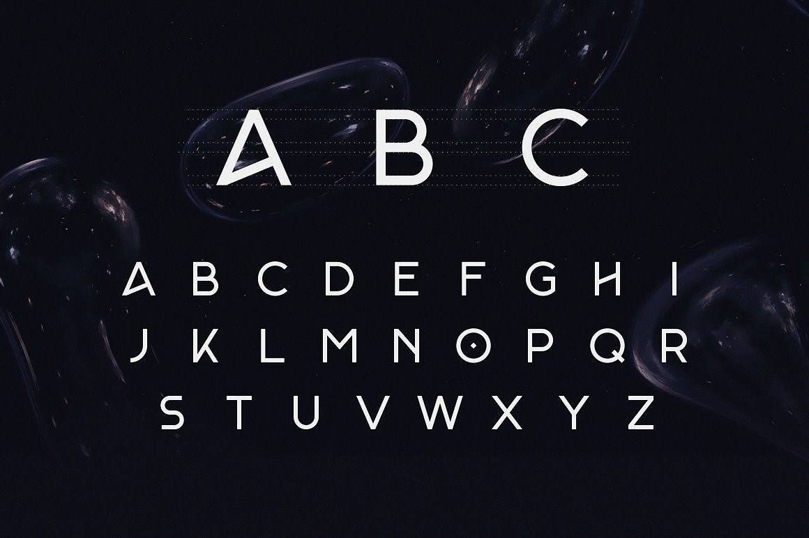 Monad Display Typeface sample