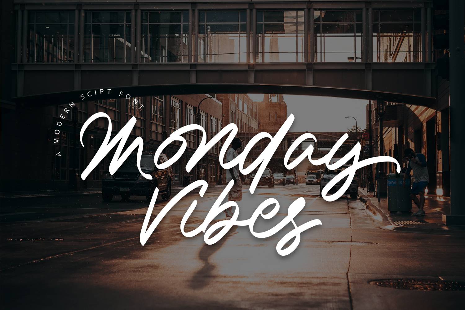 Monday Vibes Font sample