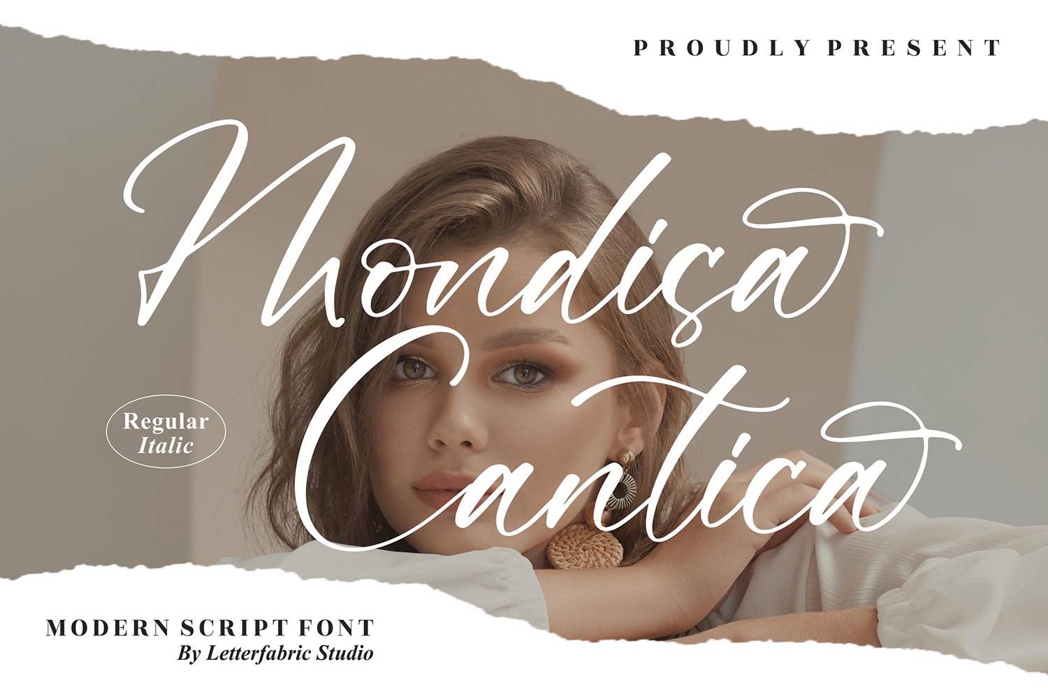 Mondisa Cantica Font sample