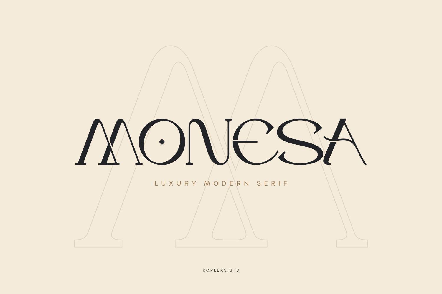 Monesa Font sample