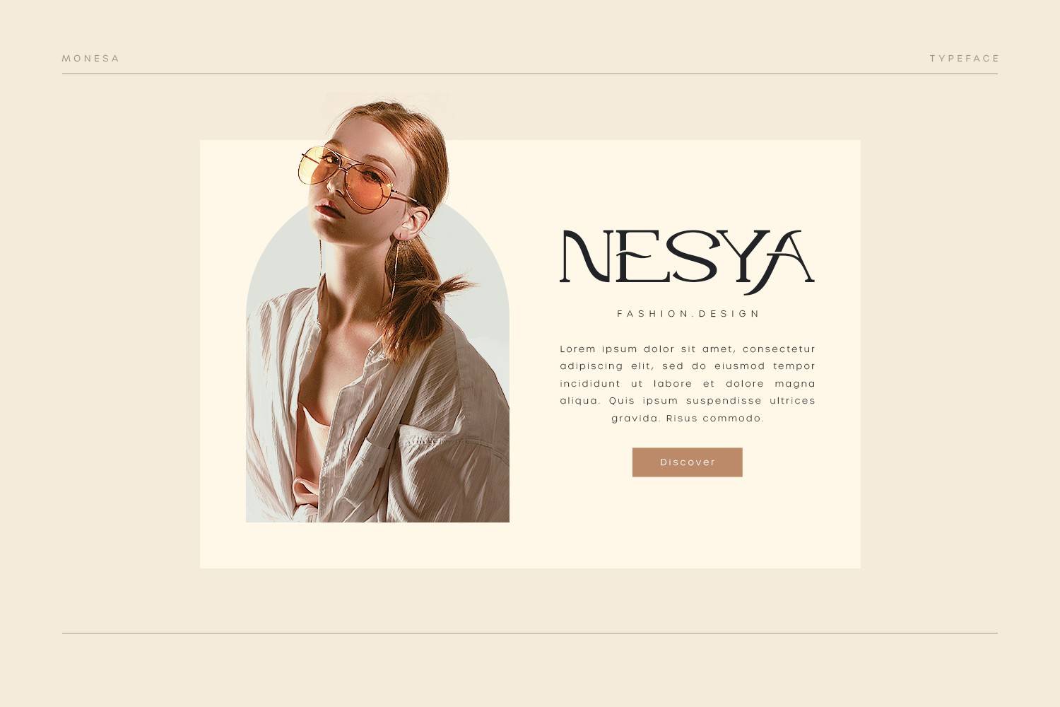 Monesa Font sample