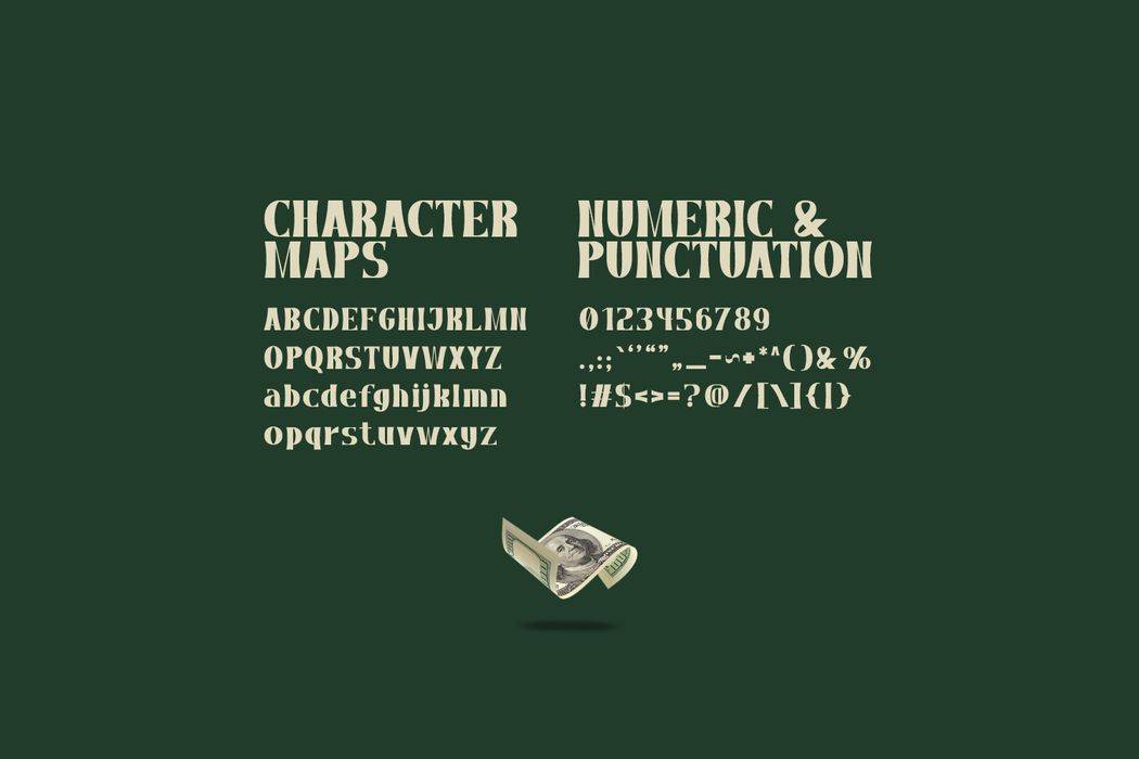 Moneywise Font sample