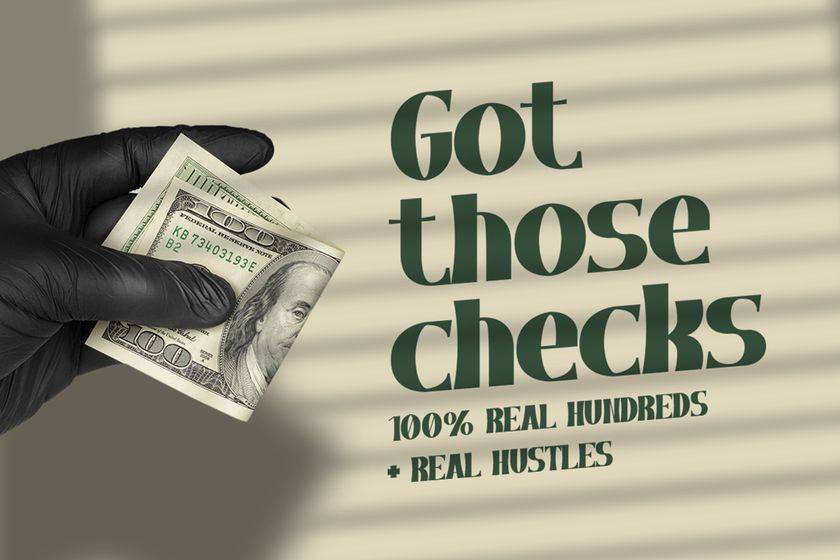 Moneywise Font sample
