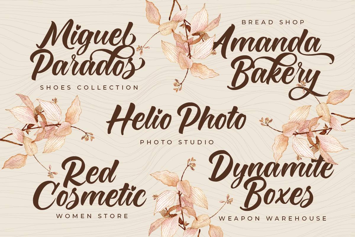 Monicha Font sample