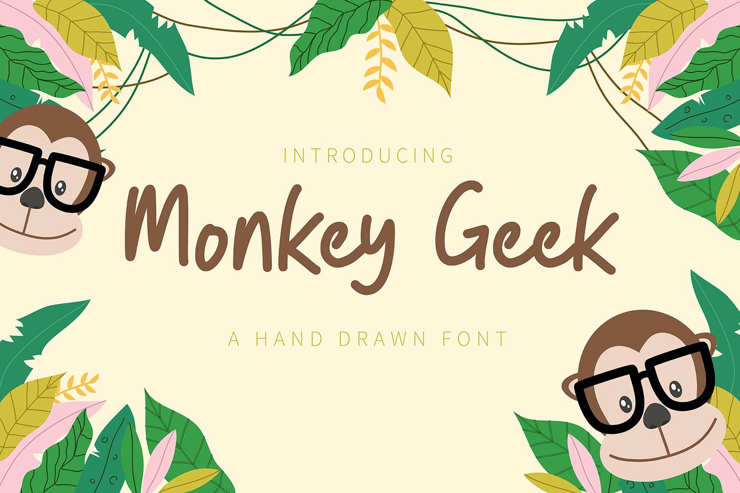 Monkey Geek Font sample