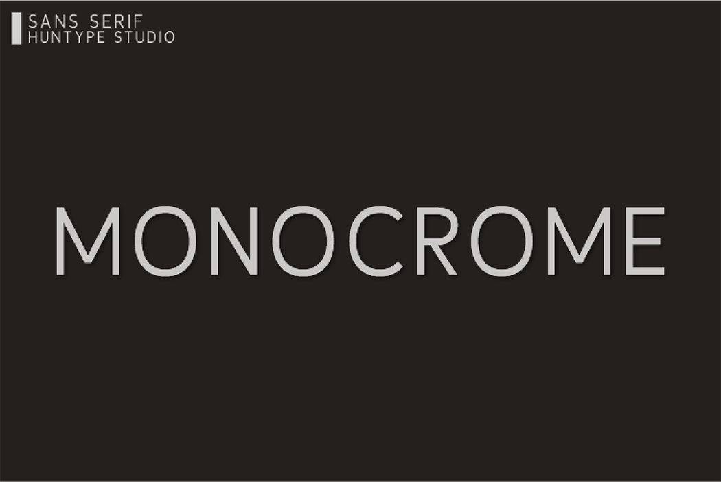 Monocrome Font sample