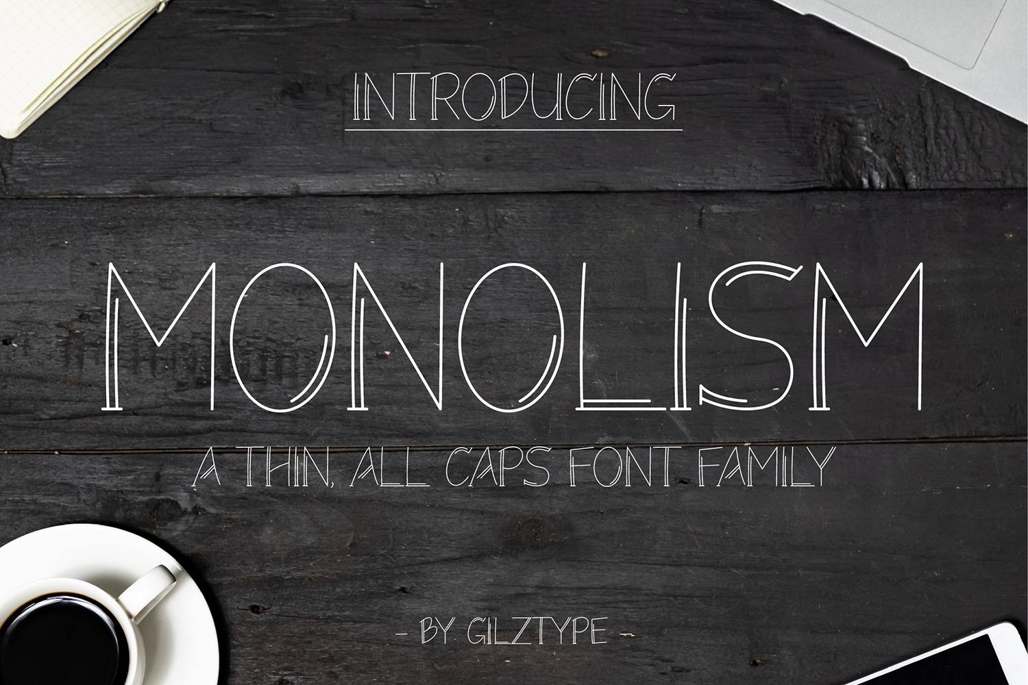 Monolism Font sample