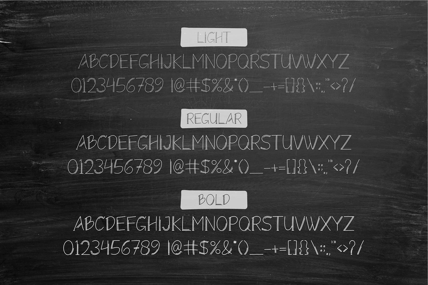 Monolism Font sample