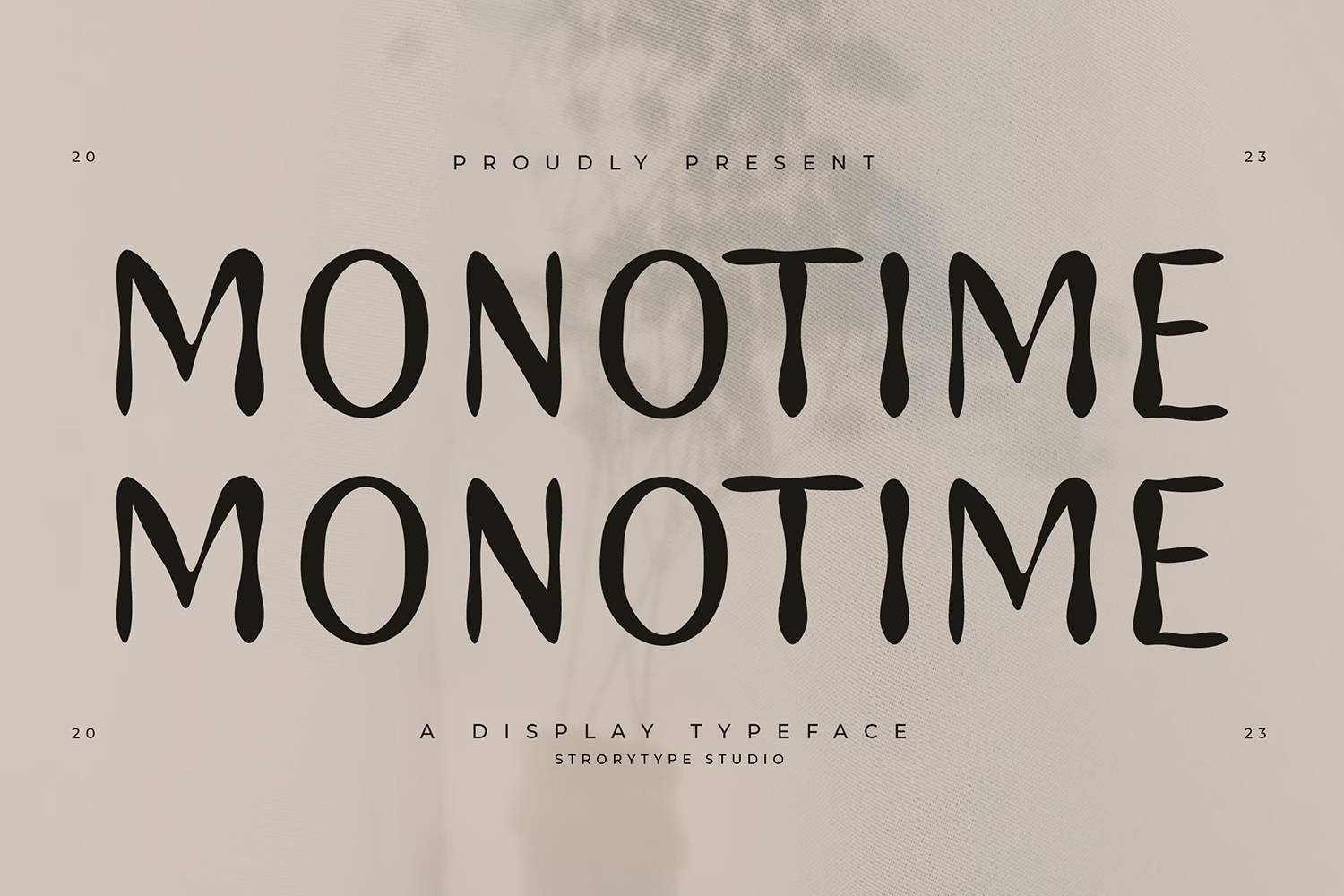 Monotime Font sample