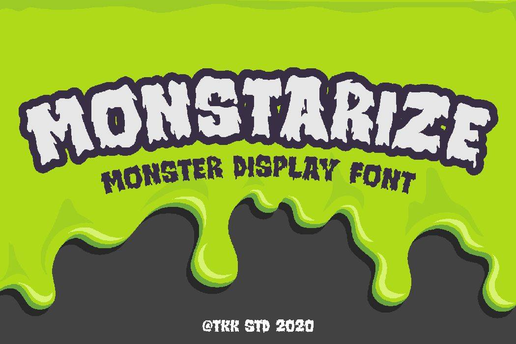 Monstarize Font sample