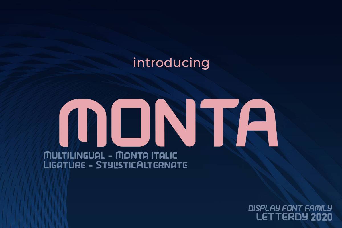 Monta Font sample