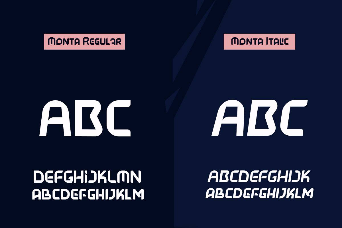 Monta Font sample
