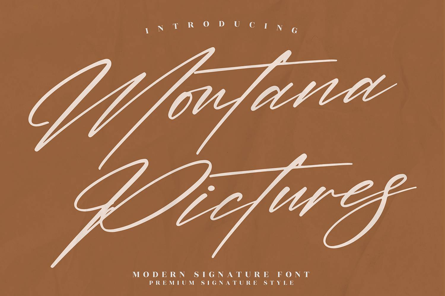 Montana Pictures Font sample