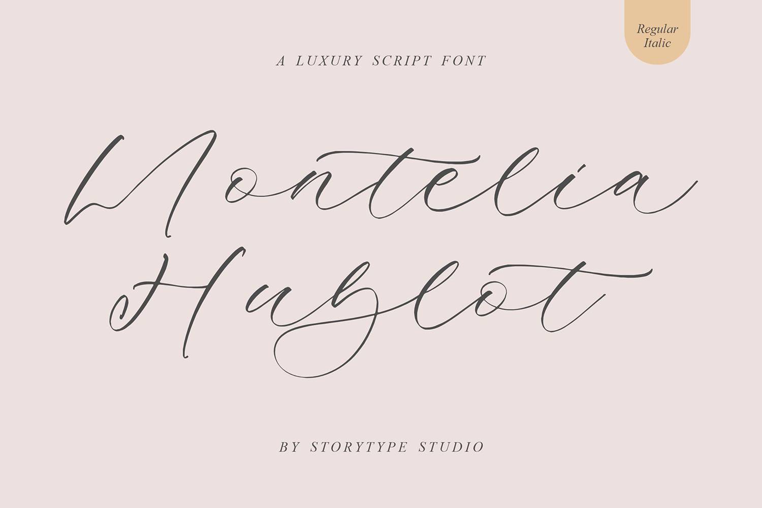 Montelia Hublot Font sample