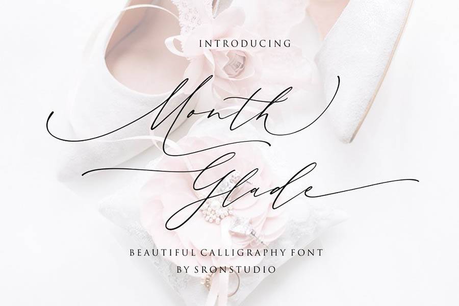 Month Glade Script Font sample