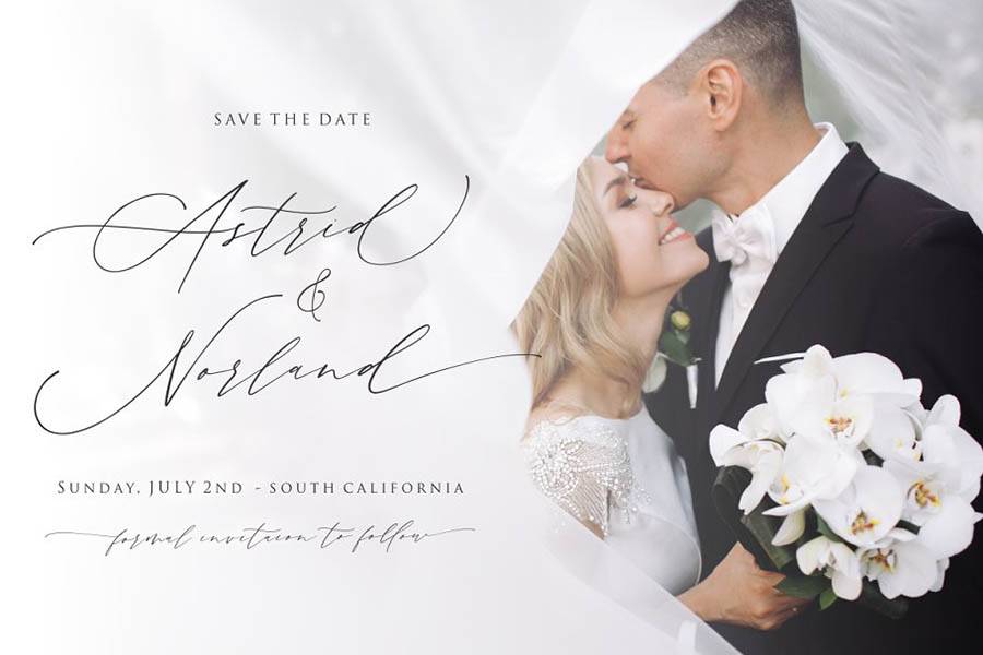 Month Glade Script Font sample