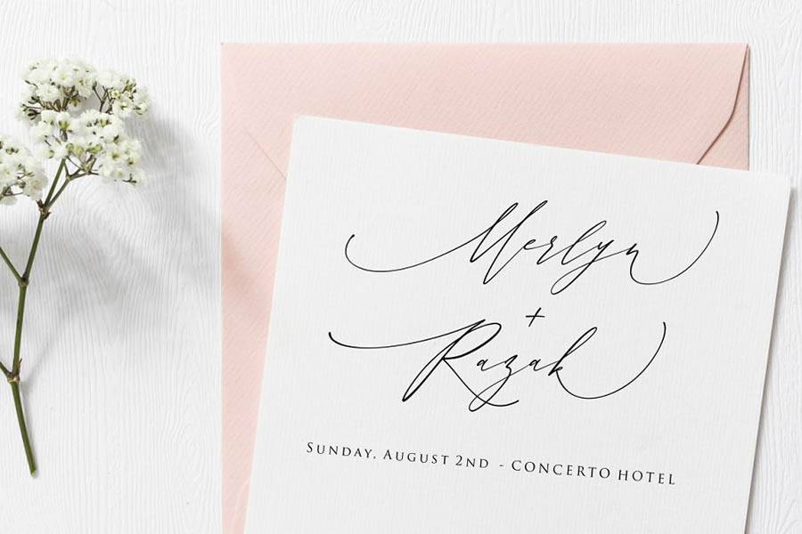 Month Glade Script Font sample